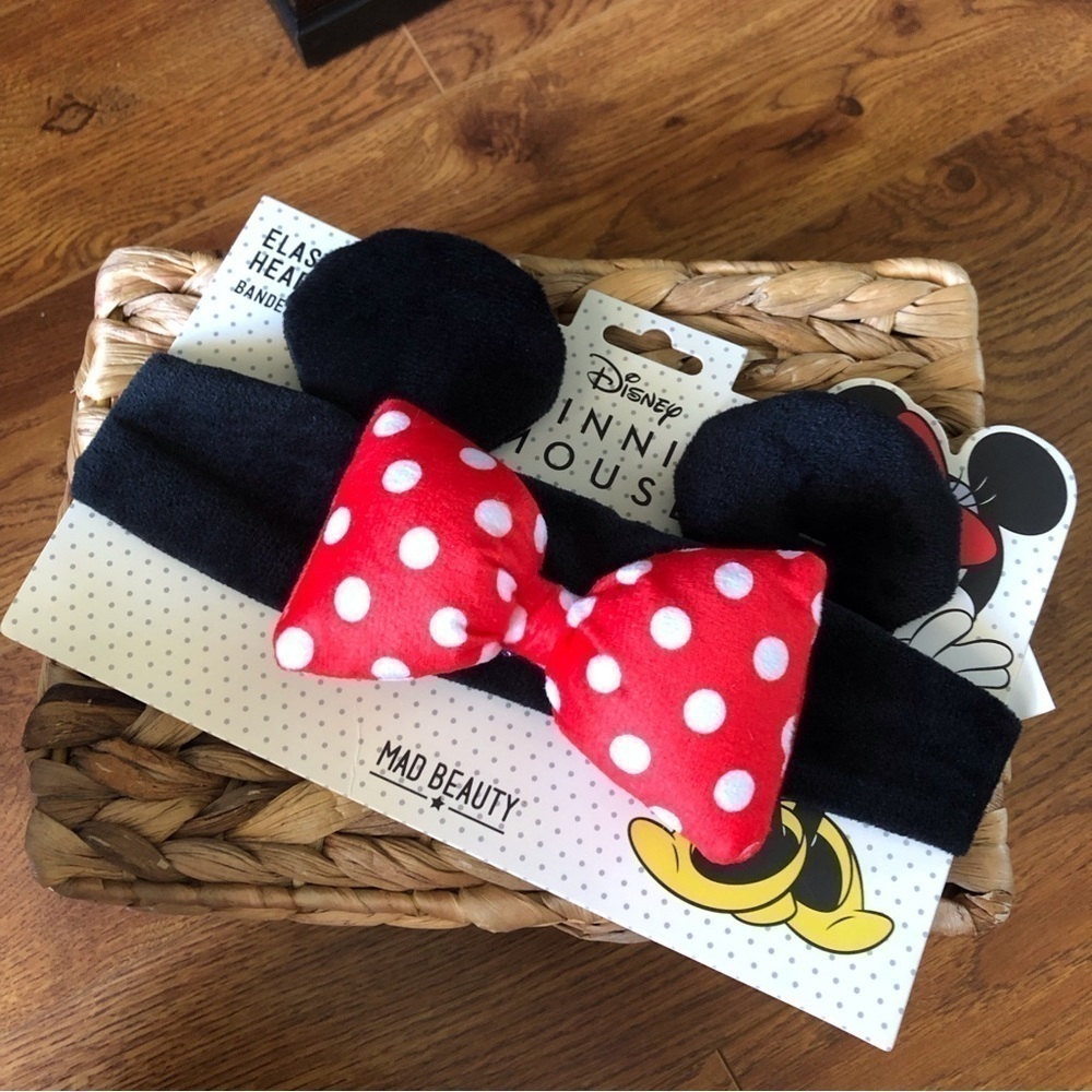 Disney Minnie Mouse Red & black Elastic teddy bear headband